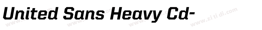 United Sans Heavy Cd字体转换